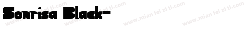 Sonrisa Black字体转换